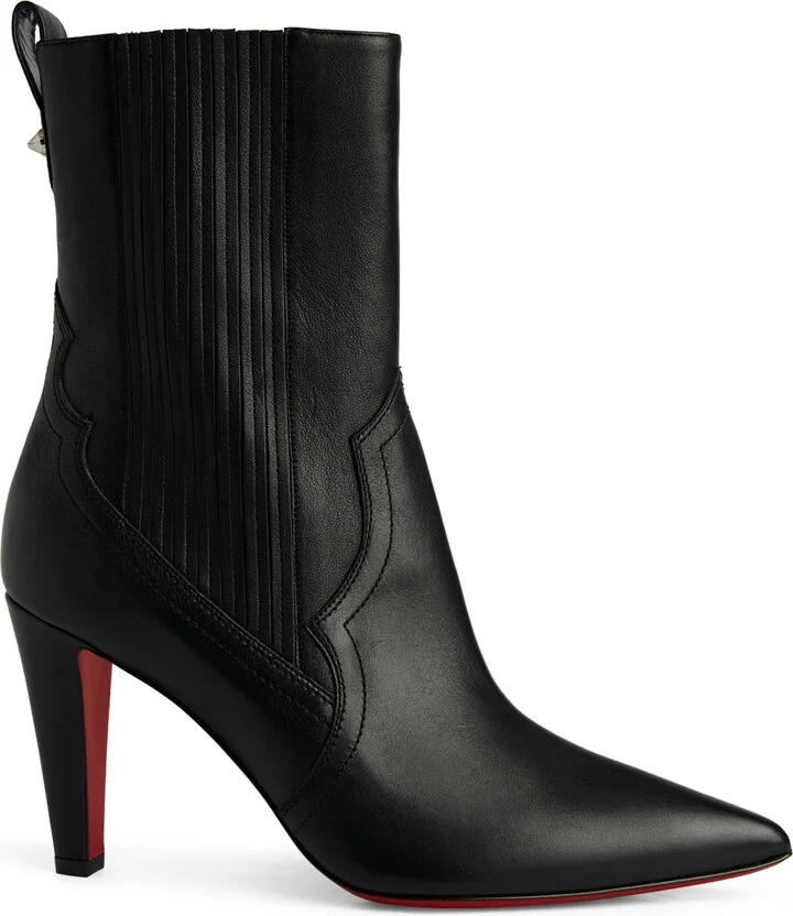 Christian Louboutin Santigag Leather Ankle Boots 85 - Image 3