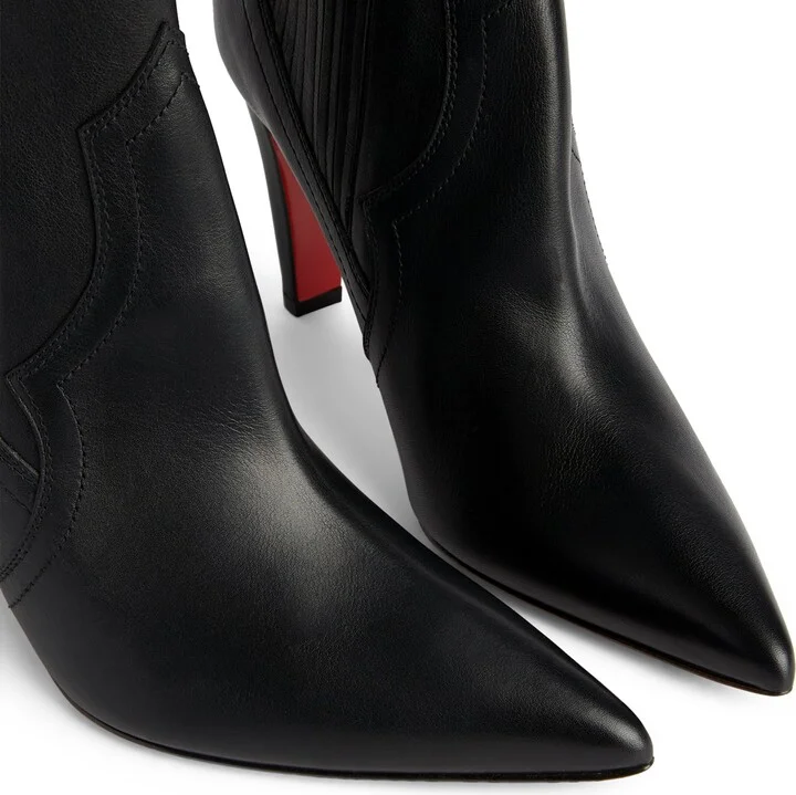 Christian Louboutin Santigag Leather Ankle Boots 85 - Image 6