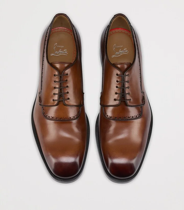 Christian Louboutin Sartoby Calf Leather Derby Shoes - Image 3