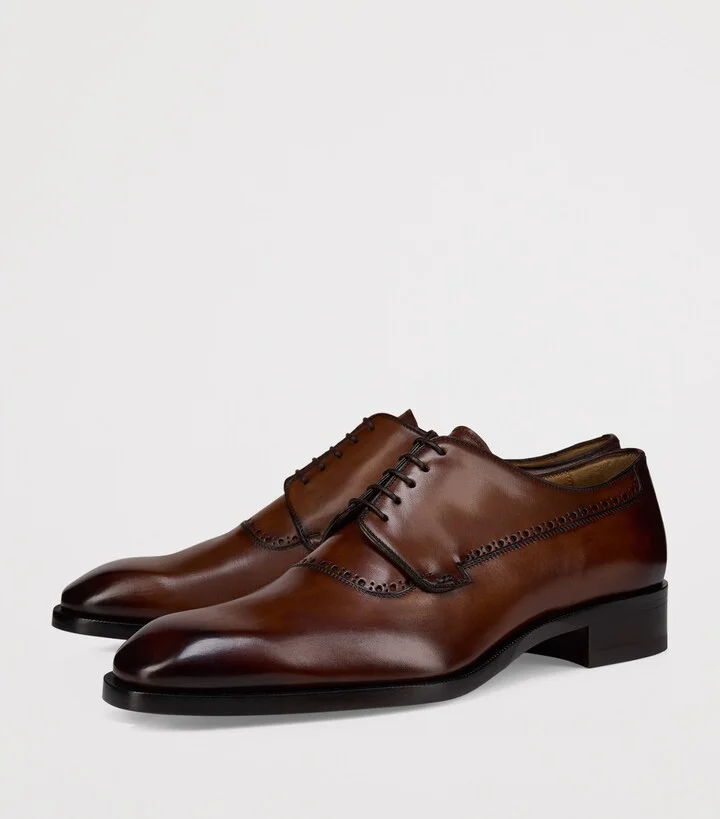 Christian Louboutin Sartoby Calf Leather Derby Shoes - Image 5