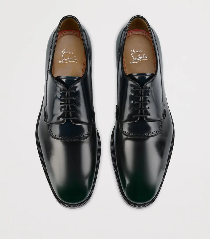 Christian Louboutin Sartoby Patent Leather Derby Shoes - Image 3
