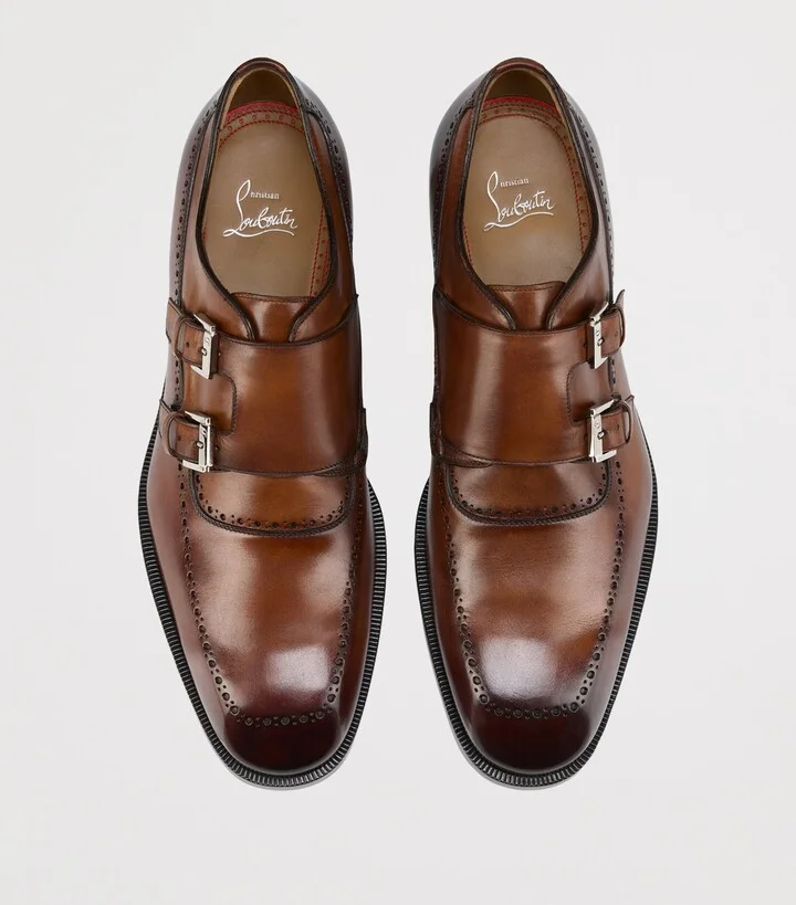 Christian Louboutin Sartok Leather Monk Shoes - Image 3