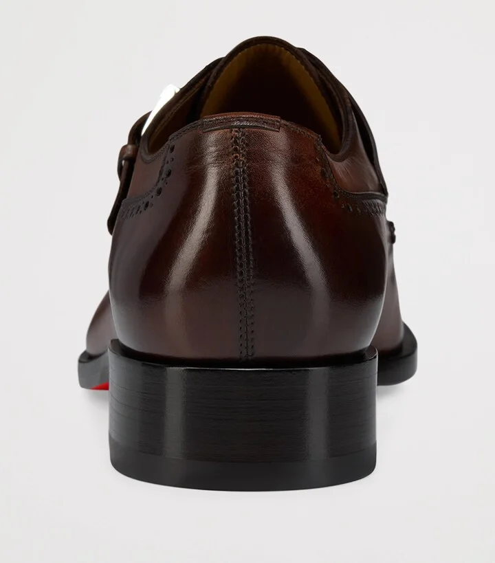 Christian Louboutin Sartok Leather Monk Shoes - Image 6
