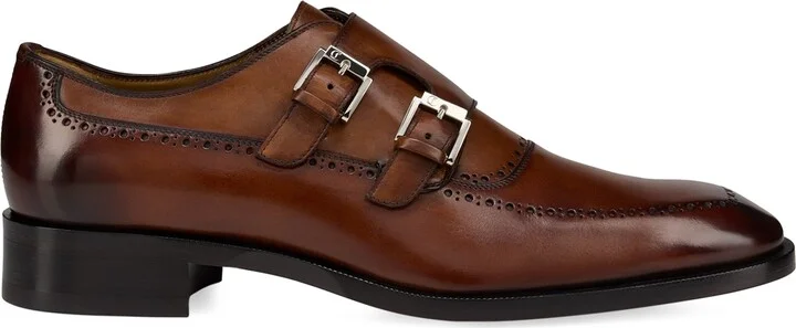 Christian Louboutin Sartok Leather Monk Shoes