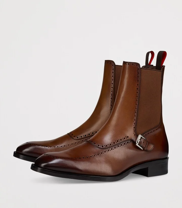 Christian Louboutin Sartosea Leather Chelsea Boots - Image 2