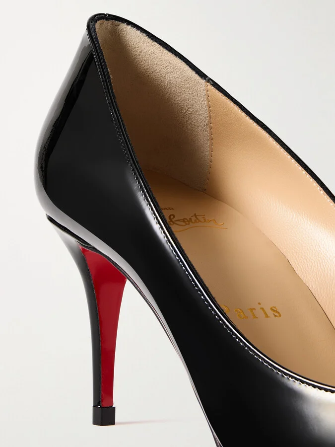 Christian Louboutin - So Kate 70 Patent-leather Pumps - Black - Image 4