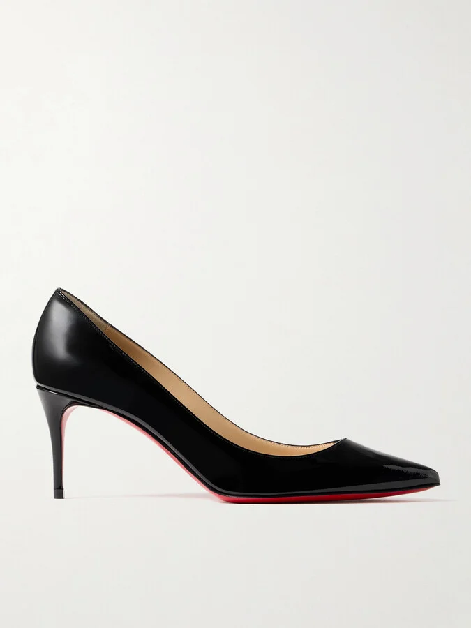 Christian Louboutin - So Kate 70 Patent-leather Pumps - Black