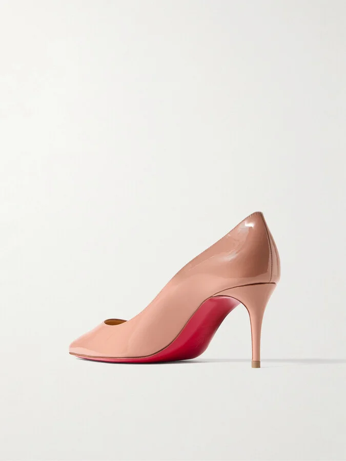 Christian Louboutin - So Kate 70mm Patent-leather Pumps - Neutrals - Image 3