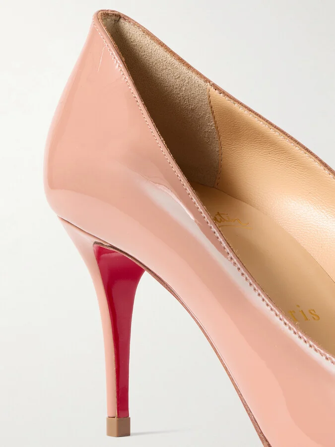 Christian Louboutin - So Kate 70mm Patent-leather Pumps - Neutrals - Image 4