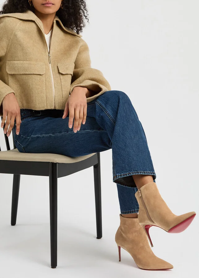 Christian Louboutin So Kate 85 Suede Ankle Boots - Image 5