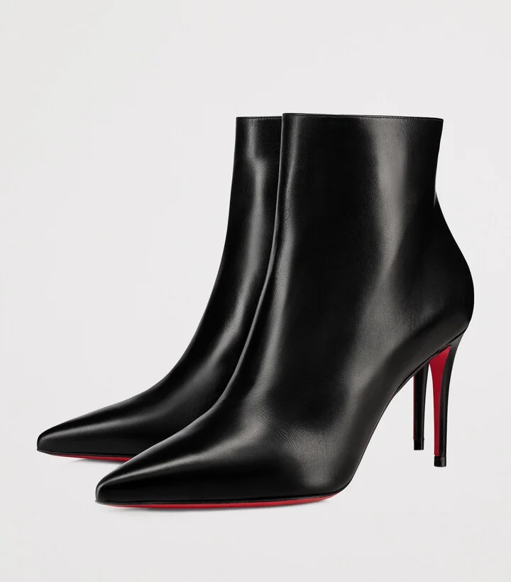 Christian Louboutin So Kate Leather Ankle Boots 85 - Image 4