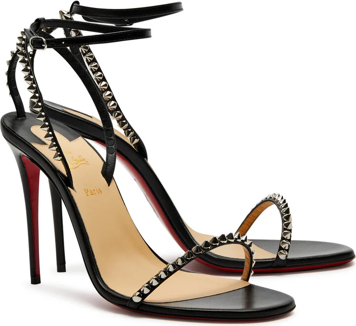 Christian Louboutin So Me 100 Studded Leather Sandals - Image 2
