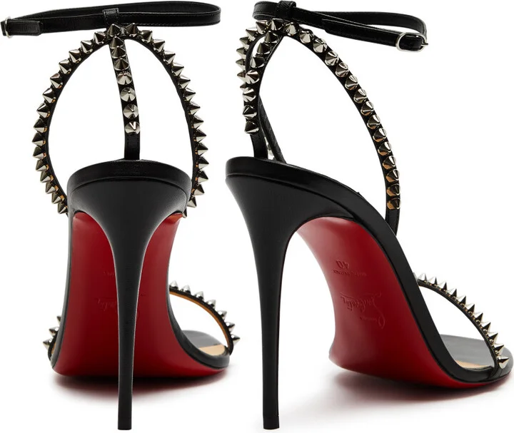 Christian Louboutin So Me 100 Studded Leather Sandals - Image 3