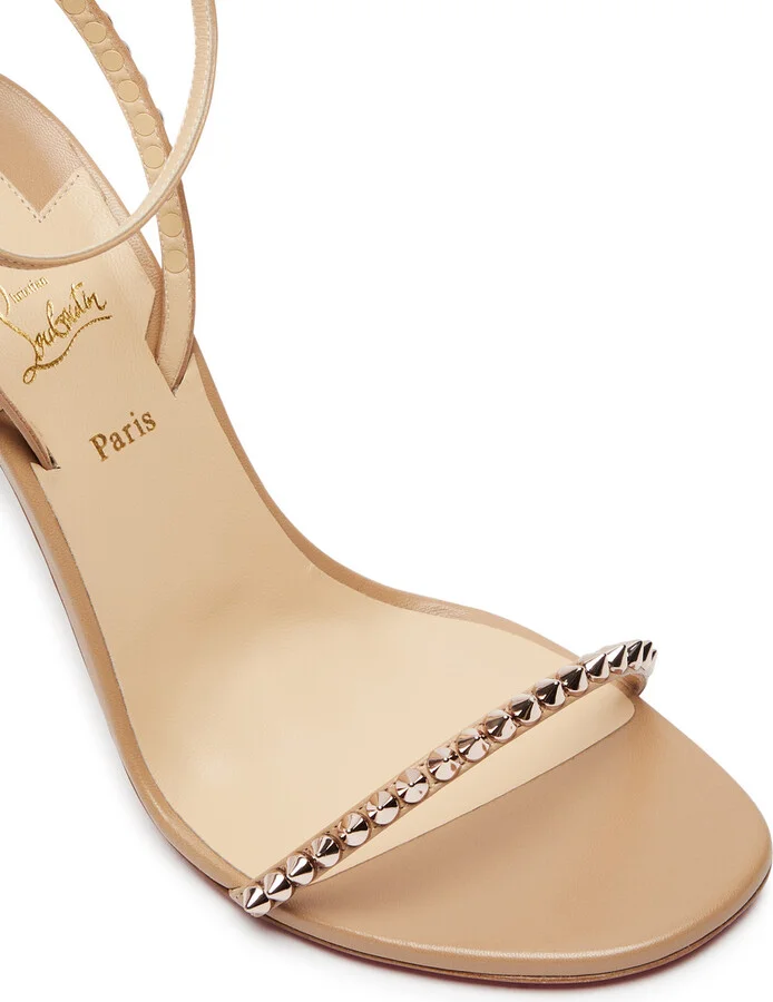 Christian Louboutin So Me 100 Studded Leather Sandals - Image 8