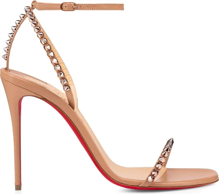 Christian Louboutin So Me Leather Heeled Sandals 100