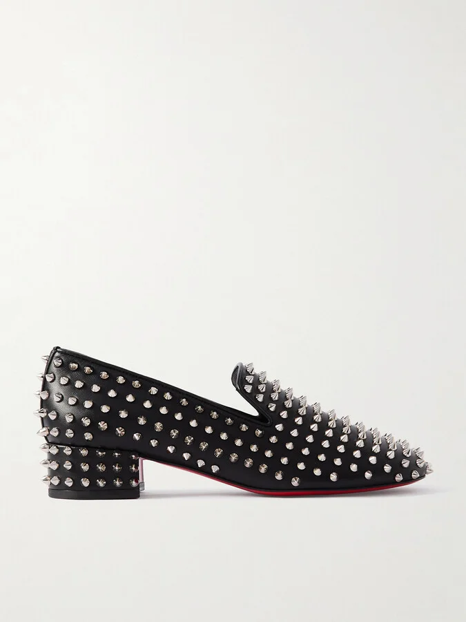 Christian Louboutin - Spikeasy Studded Leather Pumps - Black
