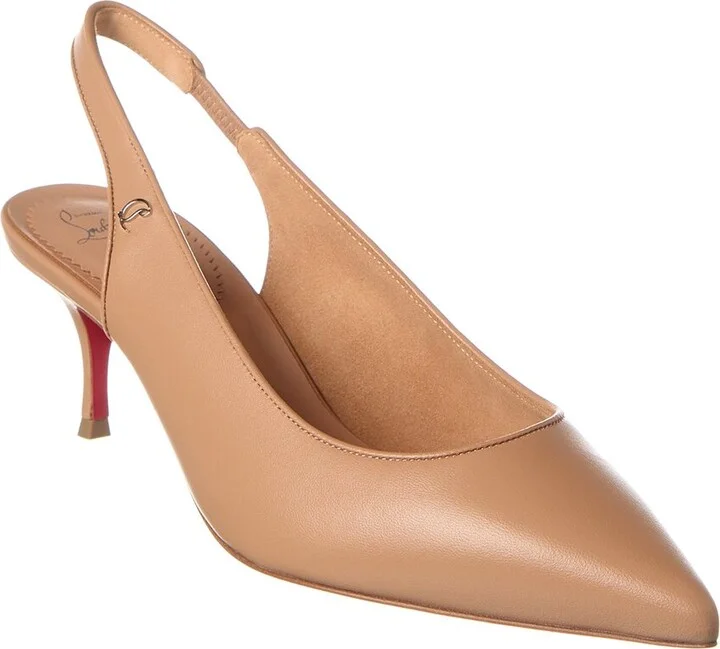 Christian Louboutin Sporty Kate 55 Leather Slingback Pump
