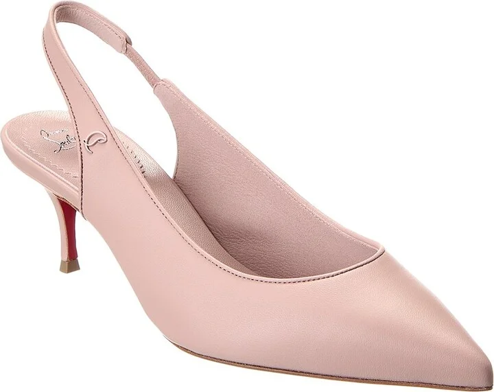 Christian Louboutin Sporty Kate 55 Leather Slingback Pump
