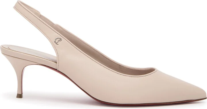 Christian Louboutin Sporty Kate 55 Leather Slingback Pumps