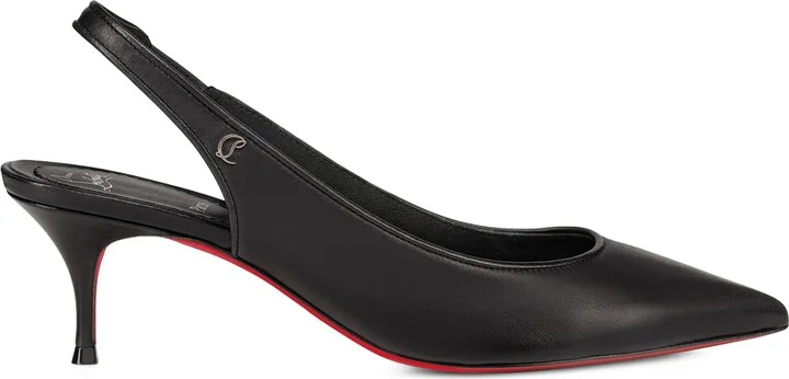Christian Louboutin Sporty Kate Leather Slingback Pumps 55