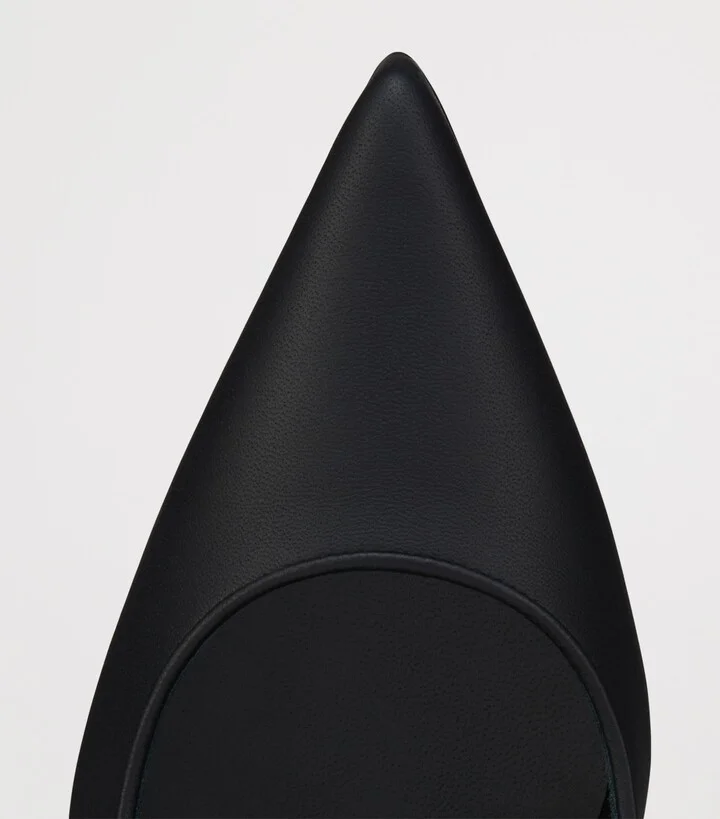Christian Louboutin Sporty Kate Leather Slingback Pumps 85 - Image 3