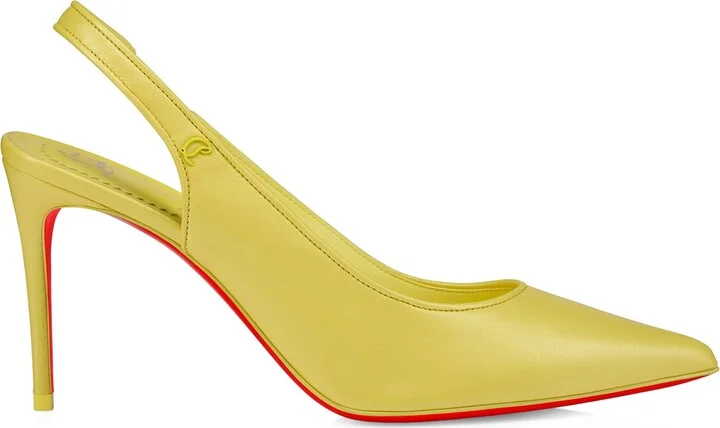 Christian Louboutin Sporty Kate Leather Slingback Pumps 85
