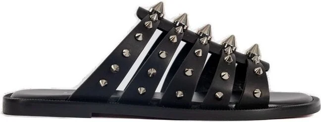 Christian Louboutin Stud-Detailed Slip-On Sandals