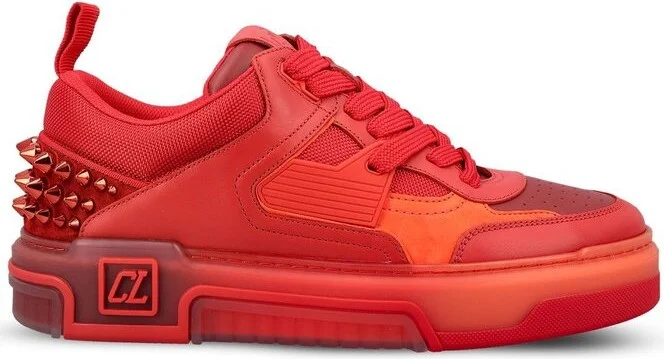 Christian Louboutin Stud Embellished Lace-Up Sneakers