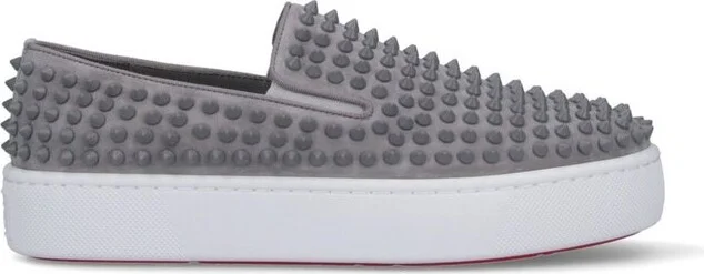 Christian Louboutin Stud Embellished Slip-On Sneakers