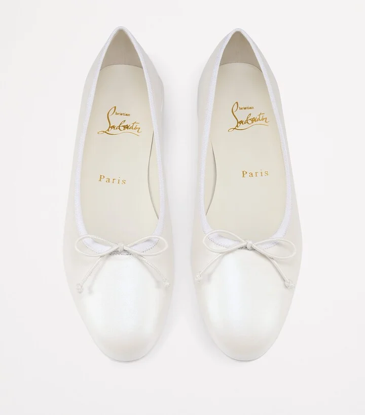 Christian Louboutin Sweetie Jane Satin Ballet Flats - Image 3