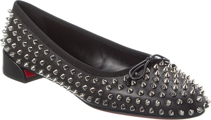 Christian Louboutin Sweetie Jane Spikes Leather Flat