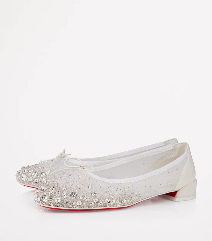 Christian Louboutin Sweetie Jane Strass Ballet Flats - Image 2