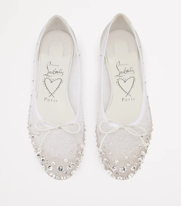 Christian Louboutin Sweetie Jane Strass Ballet Flats - Image 4