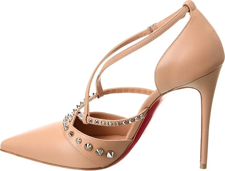Christian Louboutin Tatooshka Spikes 100 Leather Pump - Image 2