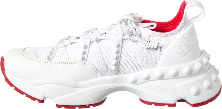 Christian Louboutin Trailnrun Leather & Mesh Sneaker - Image 2