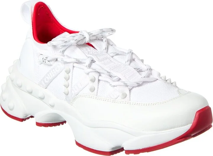 Christian Louboutin Trailnrun Leather & Mesh Sneaker