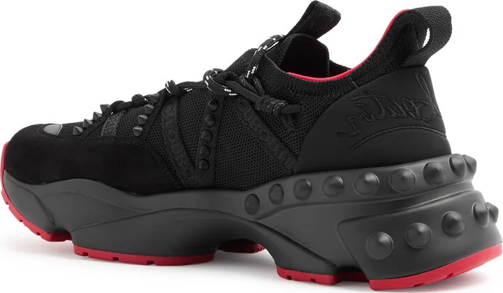 Christian Louboutin Trailnrun Panelled Knitted Sneakers - Image 2