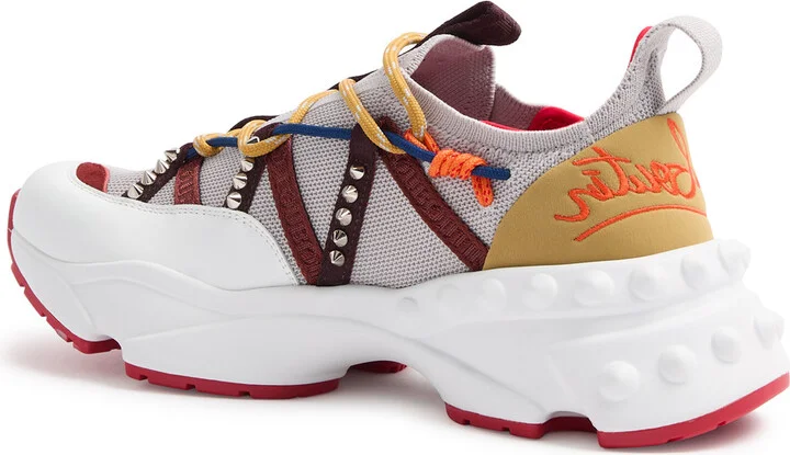 Christian Louboutin Trailnrun Panelled Knitted Sneakers - Image 2