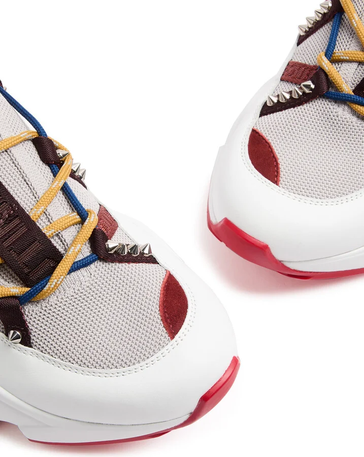 Christian Louboutin Trailnrun Panelled Knitted Sneakers - Image 3