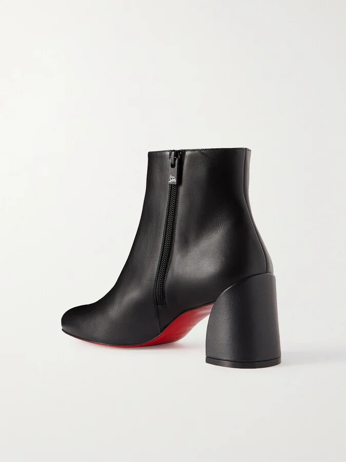 Christian Louboutin - Turela 55 Leather Ankle Boots - Black - Image 3