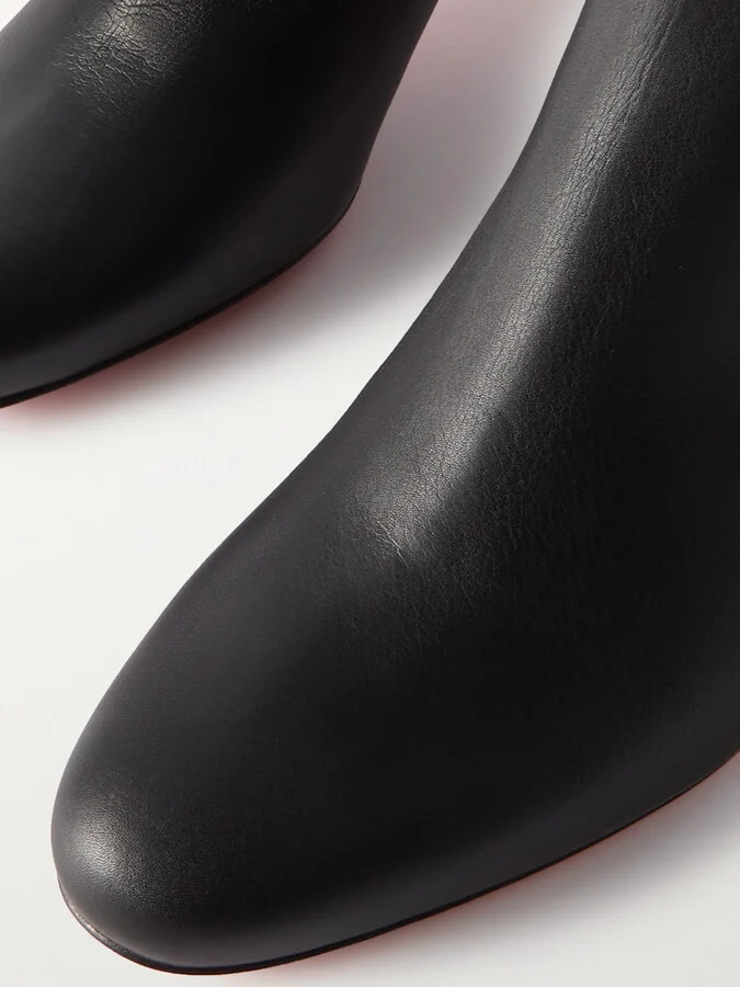 Christian Louboutin - Turela 55 Leather Ankle Boots - Black - Image 4