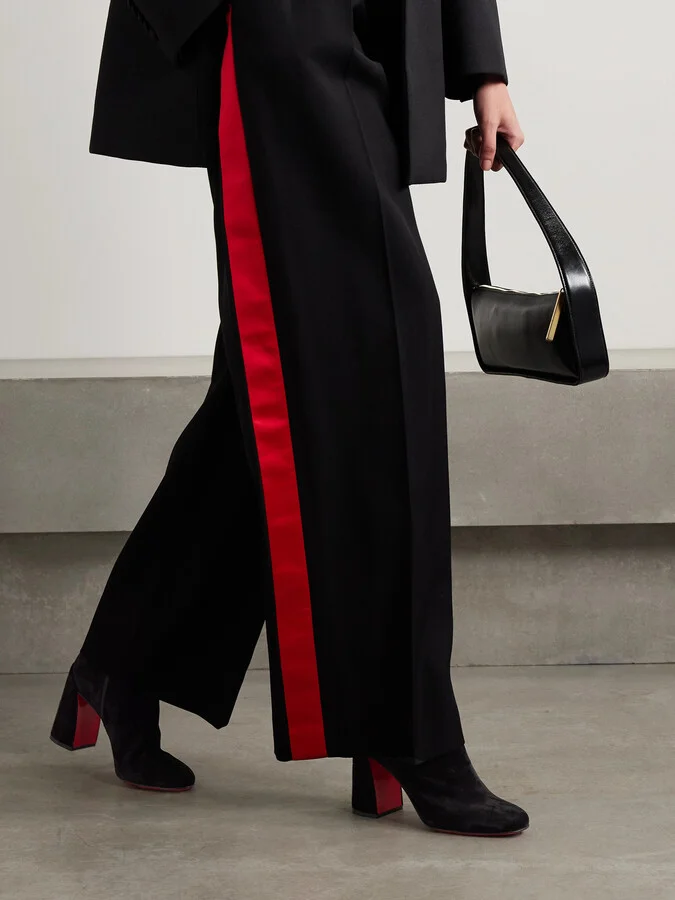 Christian Louboutin - Turela 85 Suede Ankle Boots - Black - Image 2