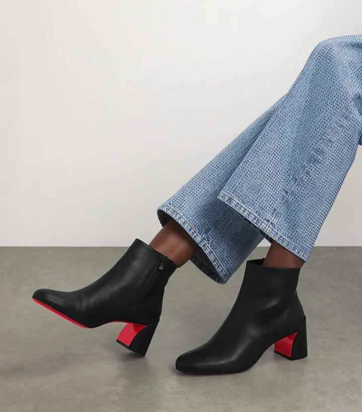 Christian Louboutin Turela Leather Ankle Boots 55 - Image 2