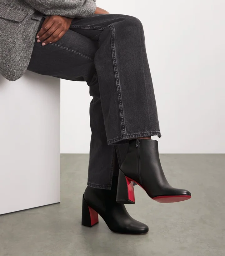 Christian Louboutin Turela Leather Ankle Boots 85 - Image 5