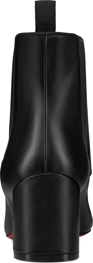 Christian Louboutin Turelastic Leather Ankle Boots 55 - Image 4