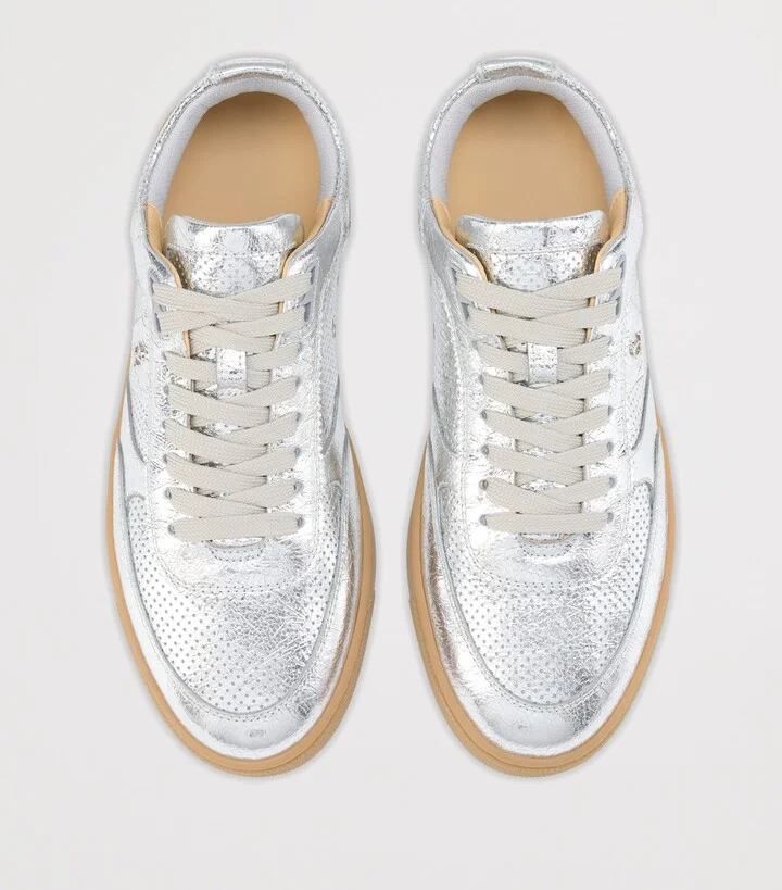 Christian Louboutin Tutti Rui Metallic Leather Sneakers - Image 3