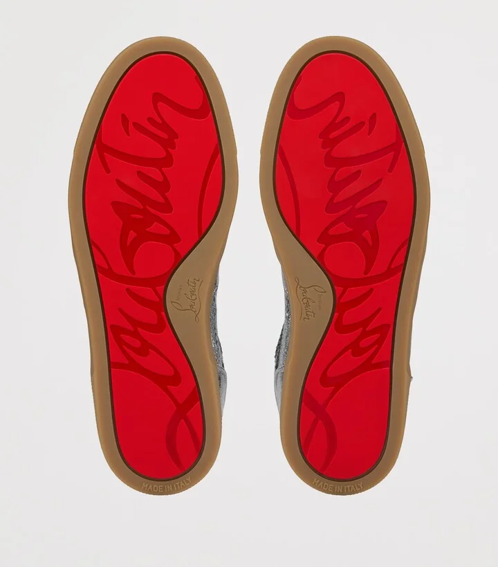 Christian Louboutin Tutti Rui Metallic Leather Sneakers - Image 4