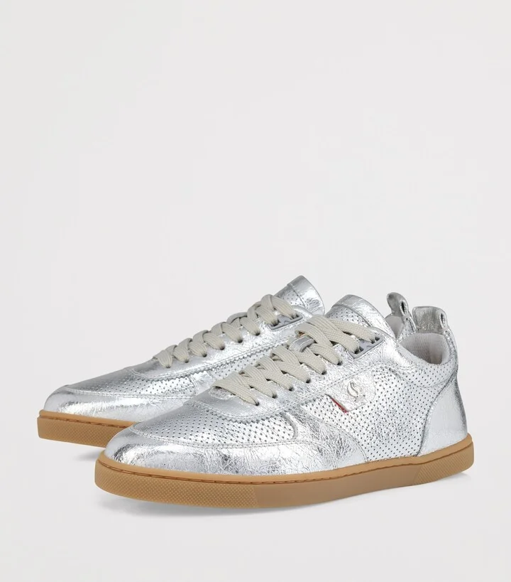 Christian Louboutin Tutti Rui Metallic Leather Sneakers - Image 5