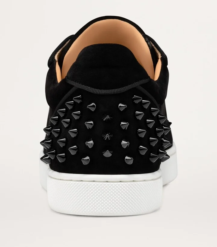 Christian Louboutin Vieira 2 Spikes Suede Low-Top Sneakers - Image 4