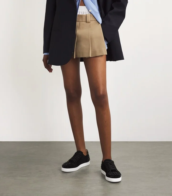 Christian Louboutin Vieira 2 Spikes Suede Low-Top Sneakers - Image 6